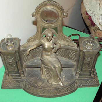 Unusual Art deco pocket watch lamp