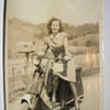 Vintage 5 x 7 Original Photo of Pretty Lady on a Scooter