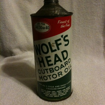 Wolfs Head Oil can