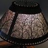 Metal Shade with  Tree Panels