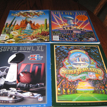 Super Bowl Programs - Football