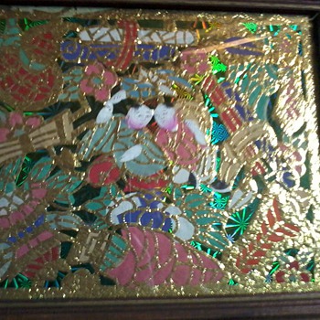 Antique chinese Gold Leaf Paintings, circa 1899, "TONG TAI,etc" Please Help ID!! - Asian