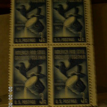 4~ 1957 America and Steel Growing Together 3¢ Stamp - Stamps