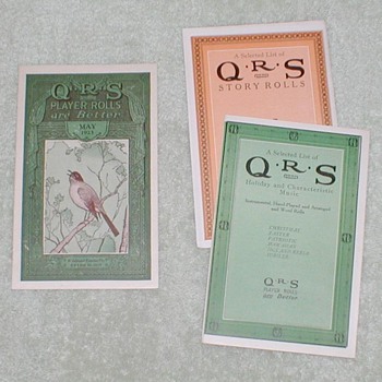 1923 Q.R.S. Playasax Rolls Catalog - Paper