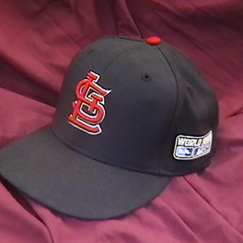 2004 Albert Pujols Game Worn World Series Cap