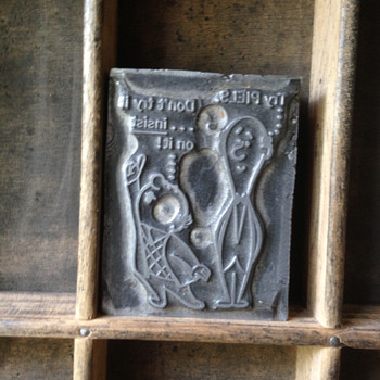 Piel's Beer Bert & Harry Print Block - Breweriana