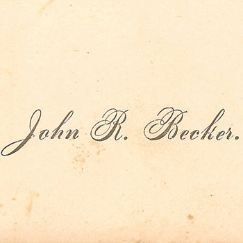 Transparent or hold to the light Victorian calling card. - Victorian Era
