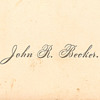 Transparent or hold to the light Victorian calling card.