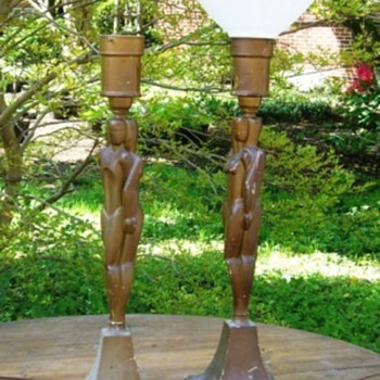 Pair of deco table lamps...