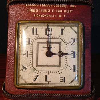 Deco Advertising Travel Clock - Art Deco