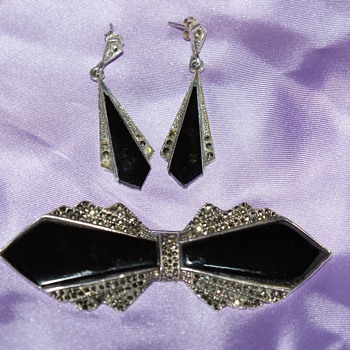 Pin and Earrings
