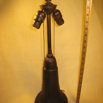 Red Wear Lamp.. looks like copper.but it,s ceramic  - Arts and Crafts