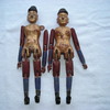 Asian wood folk dolls 