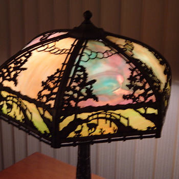 Slag Glass Table Lamp... - Lamps