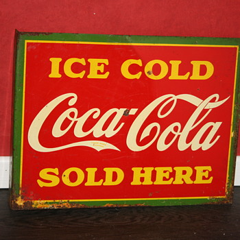 coca cola flange sign