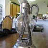 pewter/glass carafe set
