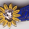 1957 Elsie the Cow Borden's Company second 100 year lapel pin 