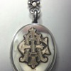 ADORABLE VICTORIAN SILVER WITH ROSE GOLD LOCKET PENDANT AND CHAIN