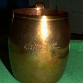 1950's West Bend SOLID COPPER Beer Mug - Breweriana