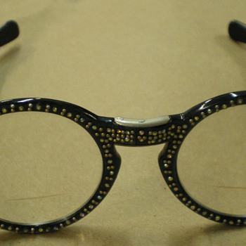 Vintage Rhinestone Folding Eyeglasses - Accessories