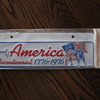 Bicentennial License Plate Sign