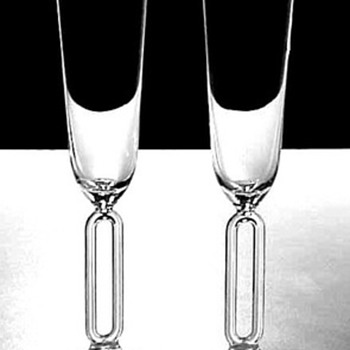 RIEDEL MILLENIUM 2000 CHAMPAGNE FLUTES - Art Glass