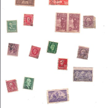 LOOSE "STAMPS", "STAMP ENVELOPES"