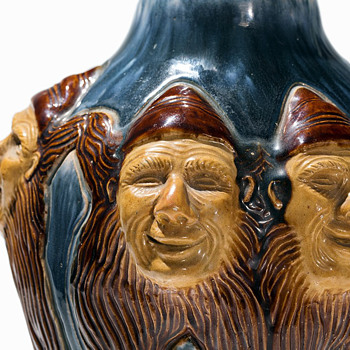 Hoganas Dwarves Vase for 1897 Arts & Industry Exhibition in Stockholm - Art Nouveau