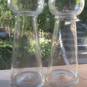 Antique hyacynth vases. - Art Glass