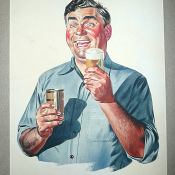 Beer Advertising Illustration Original Artwork - Breweriana