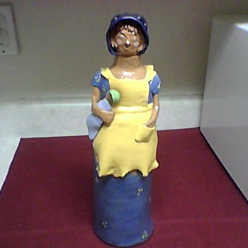 STONEWARE DECANTER