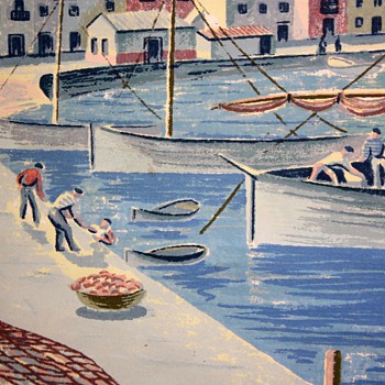 Mildred Rackley Simon - Serigraph of Ibiza 88/150
