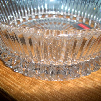Unusual Cut Fostoria Bowl Packed away - Glassware
