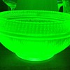 Deco Vaseline glass bowl