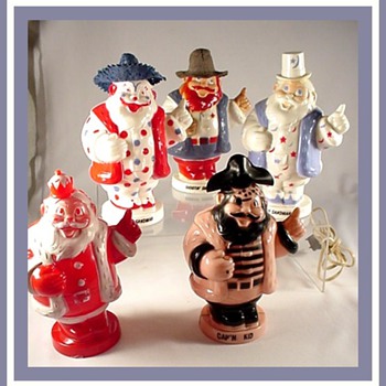 Vintage Hard Plastic Holiday Toys - Christmas