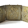 Russian Folding Triptych Icon c. 1850