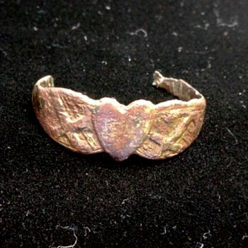 These are two Civil War erra rings that we found digging around the battle fields in Chickamauga Ga.
