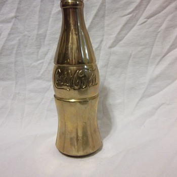 Solid Brass Coca Cola Bottle