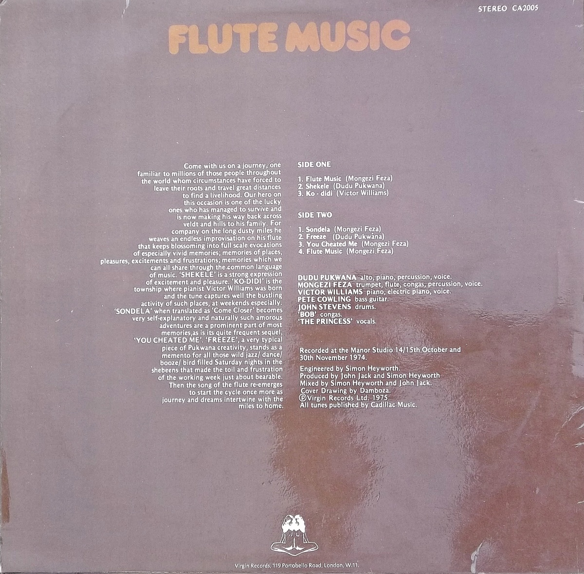 Dudu Pukwana Spear Flute Music Dudu Pukwana Spear Flute Music