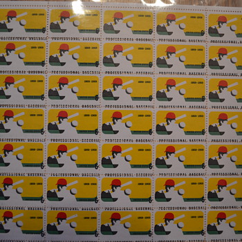 Baseball #1381 Full Sheet Error
