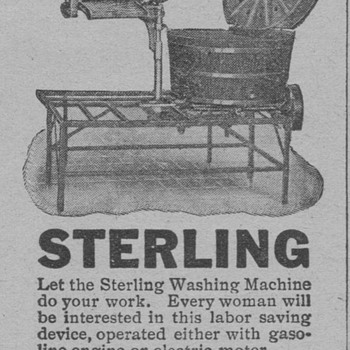 1919 - Sterling Washing Machine
