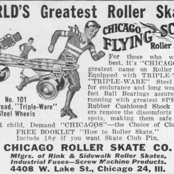 1948 - Chicago Roller Skates Advertisement