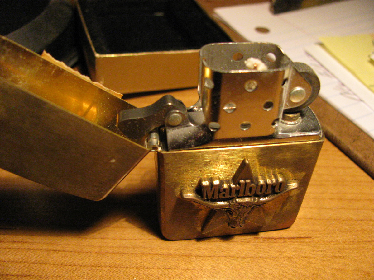 Marlboro Zippo Lighter in original box Collectors Weekly