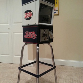 Victor 77 vending machine, themed to Pepsi
