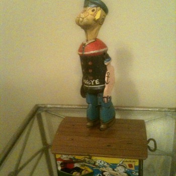 Marx 1930's Popeye Jigger Tin Windup Toy