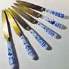 Meissen? Fruit Knives ( 6 )~StahlbronceW Blades~Beautiful Handles