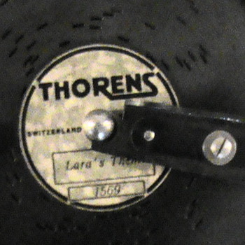 Thorens Music Box from Switzerland with metal records - Victorian Era