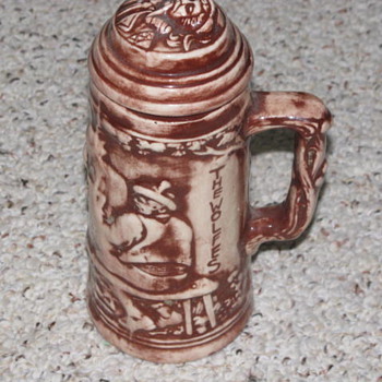 clay mug ?????  anyone seen one of these before - Breweriana