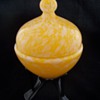 Frank Welz Yellow Variegated Tripod Compote