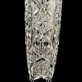 American Brilliant Cut Glass Candelstick - Glassware